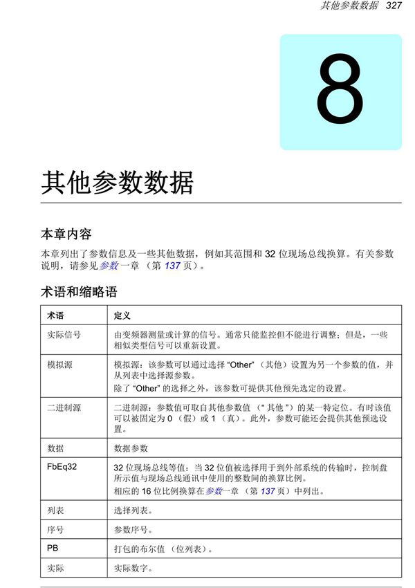 ABB变频器ACS580用户手册--其他参数说明书