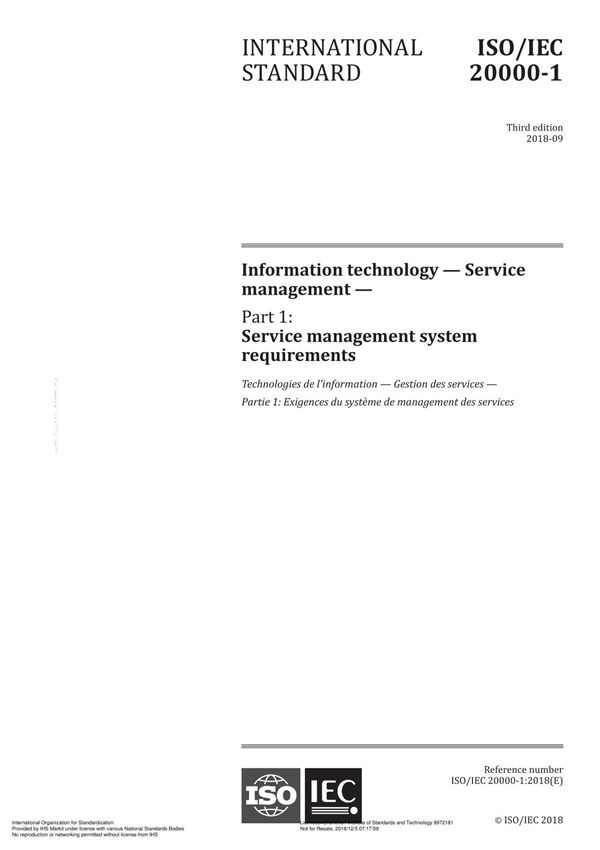 ISO IEC 20000-1-2018