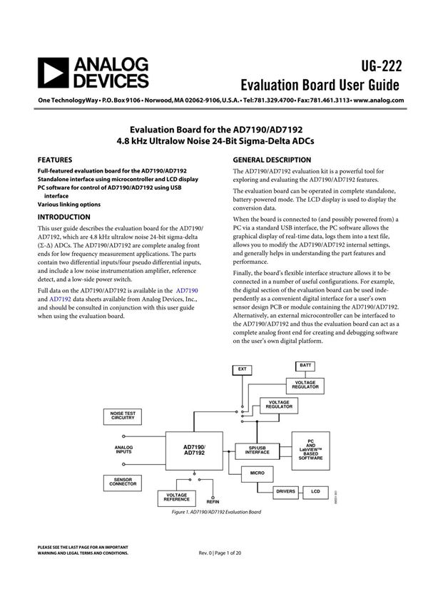 AD7190官方板使用说明