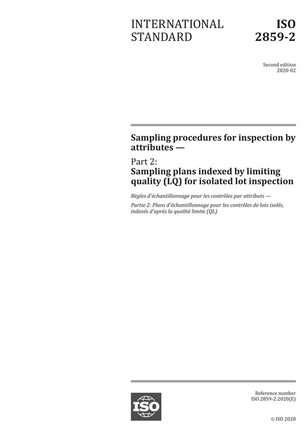 ISO 2859-2-2020