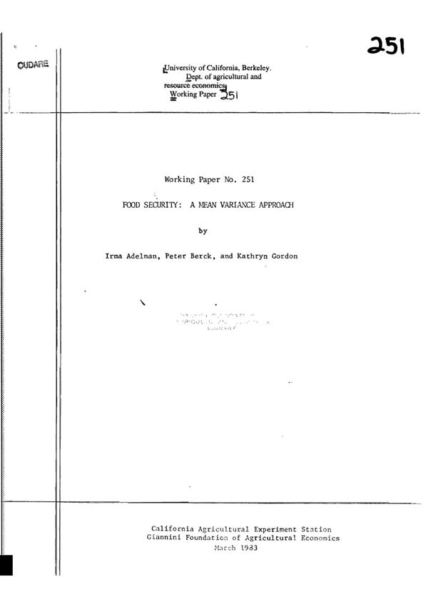 Food Security(食品安全)