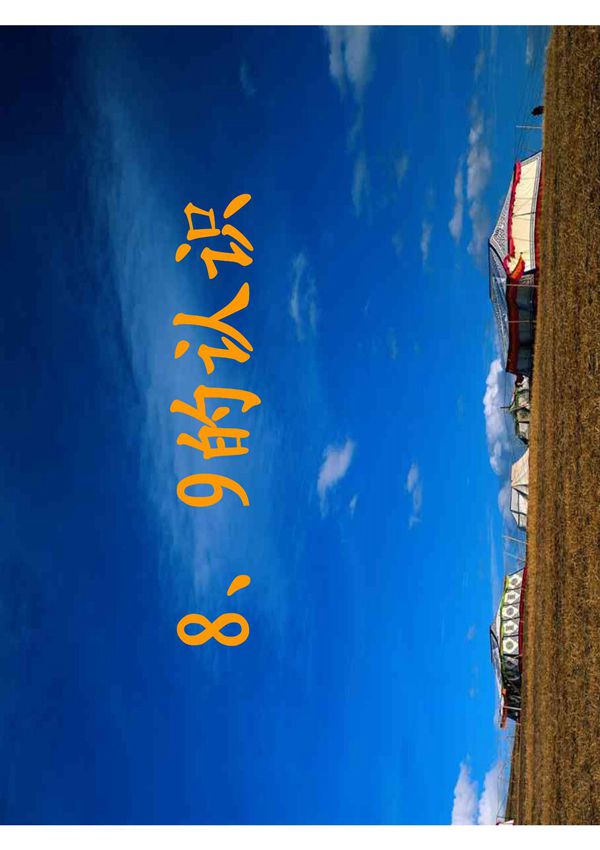 小学一年级数学课件 8 9的认识课件