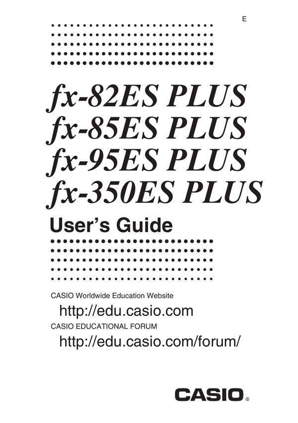 fx-82ES PLUS 用户说明书