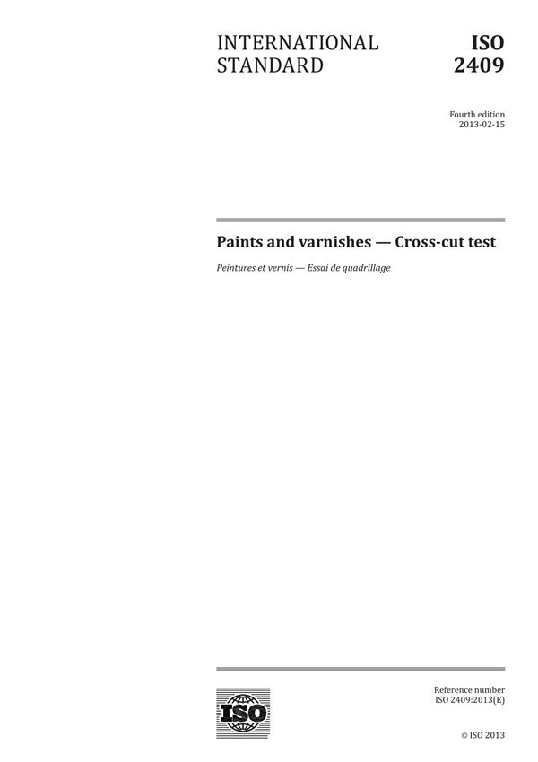ISO 2409-2013 Standard国际标准化组织国际标准规范电子版下载 1