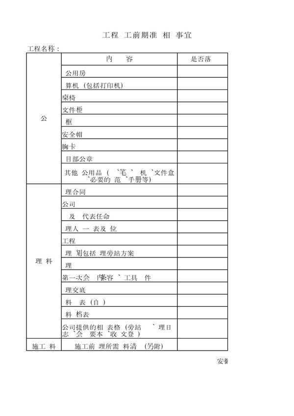 开工前准备监理单位需要的资料 PDF