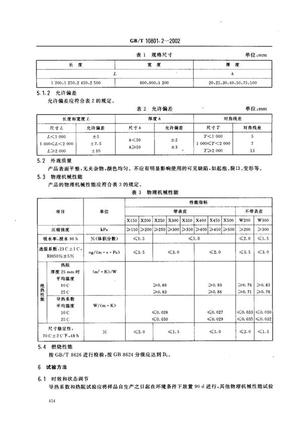 GBT10801.2-2002 绝热用挤塑聚苯乙烯泡沫塑料全文-节能保温规范国家标准电子版下载 2