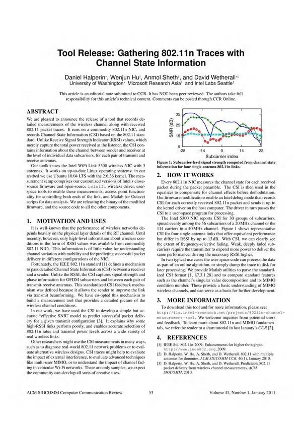 tool release gathering 802.11n traces with channel state
