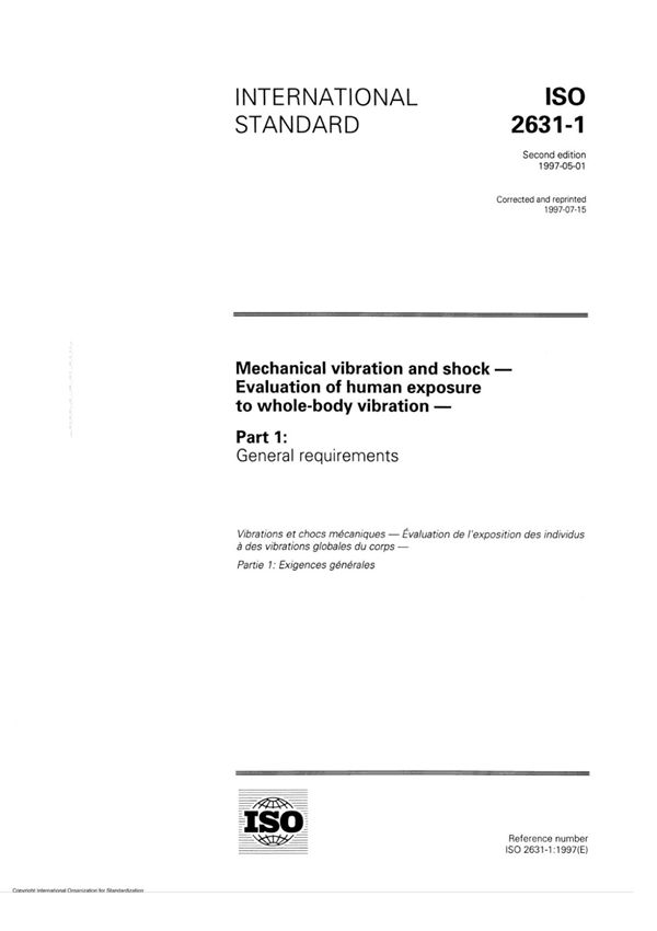 (高清版) ISO 2631-1-1997