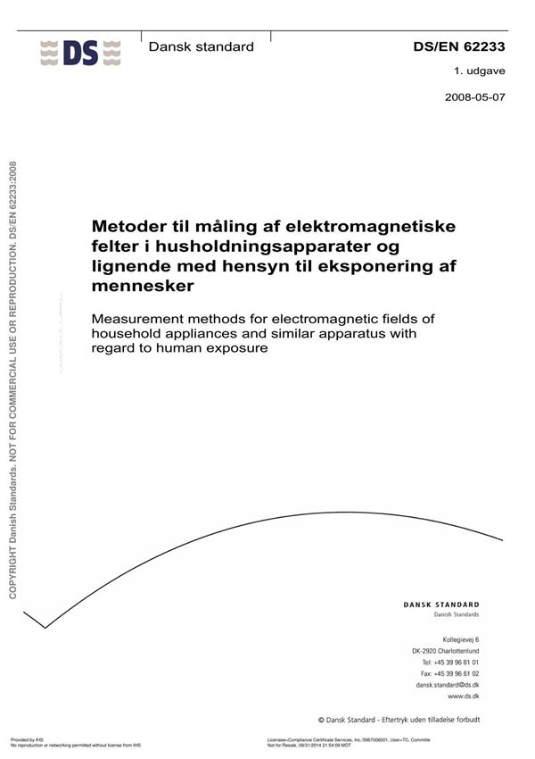 官方原版 可编辑 EN 62233 2008