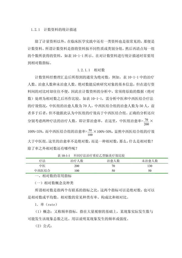 计数资料的统计描述