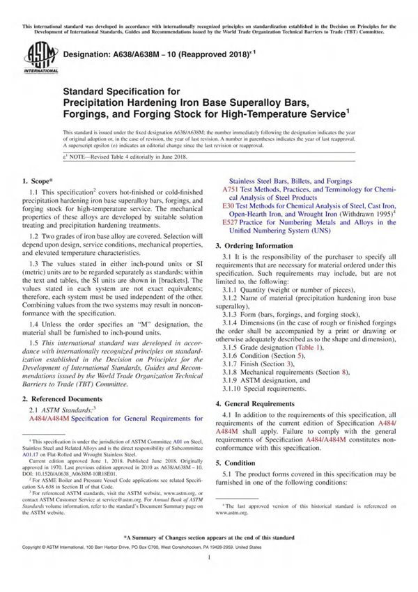(高清正版)ASME中国制造-ASTM A638-10(2018)e1...