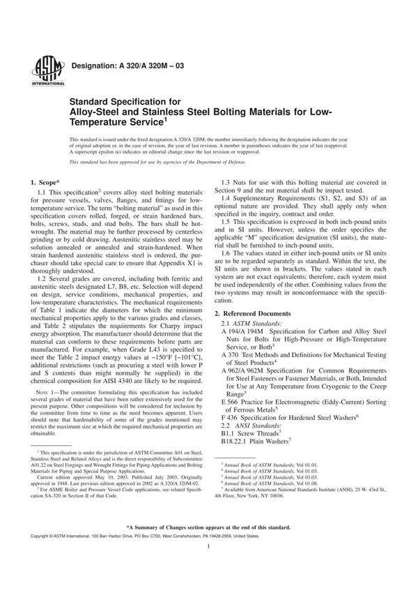 astm a320