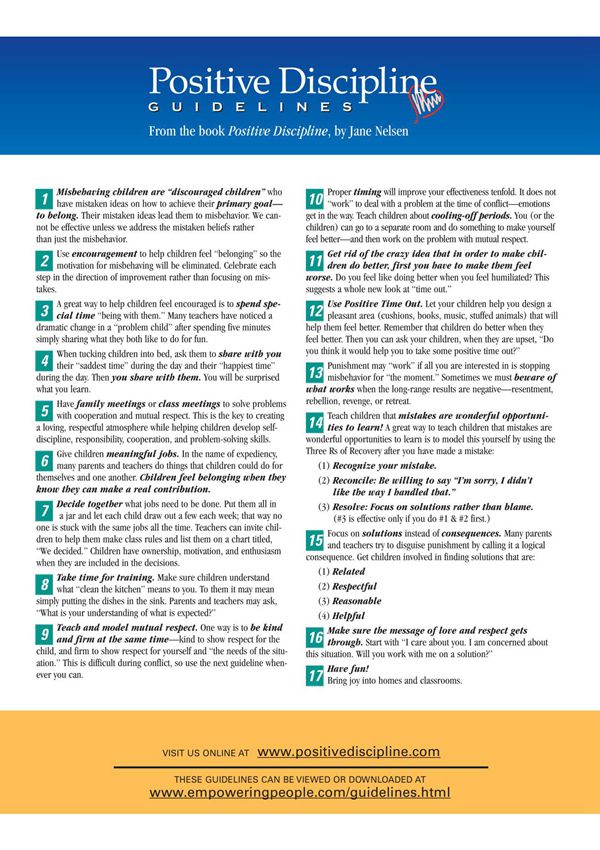Download a PDF Version - Positive Discipline 下载PDF版本-积极的纪律