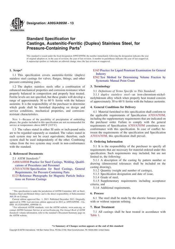 ASTM A995 A995M 2013