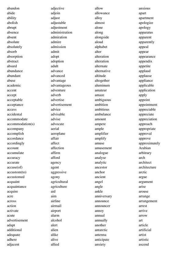 (完整word版)专八词汇表