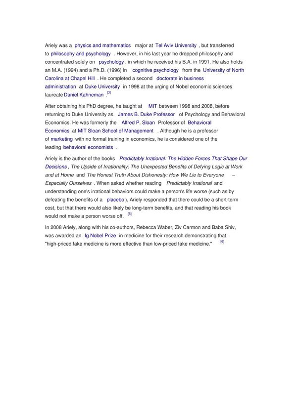 Dan Ariely 丹 艾瑞里 个人简介