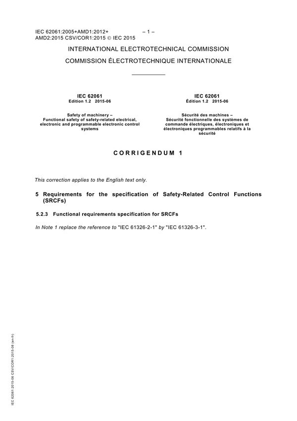 IEC 62061-2015 cor1-2015