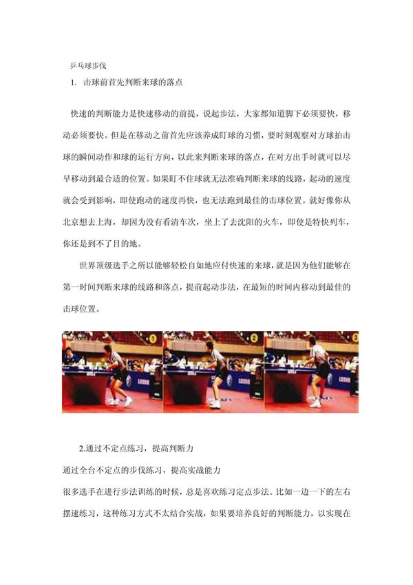 (精品文献)乒乓球技术动作图解