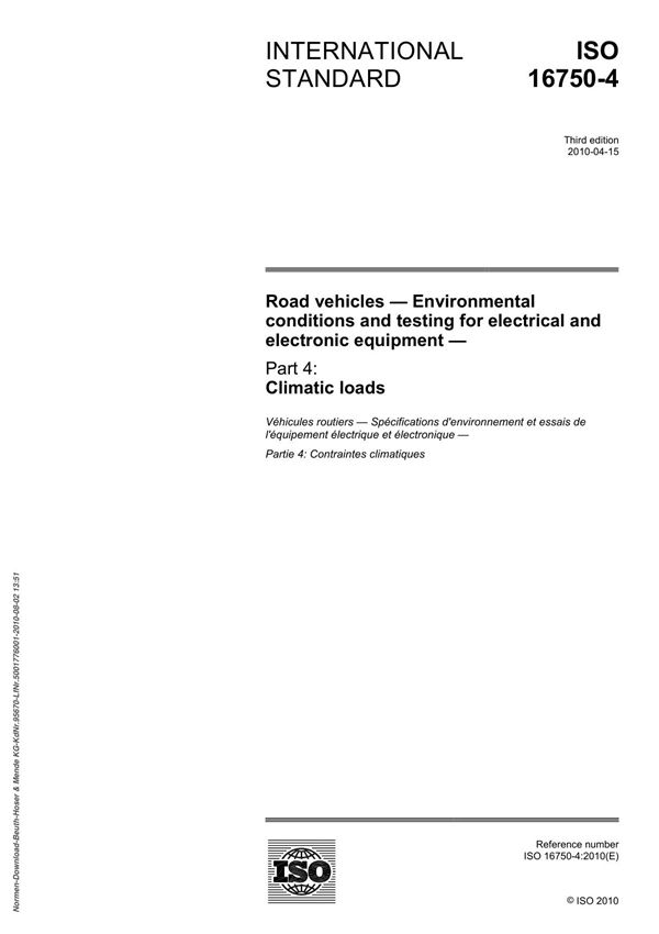 ISO 16750-4 2010