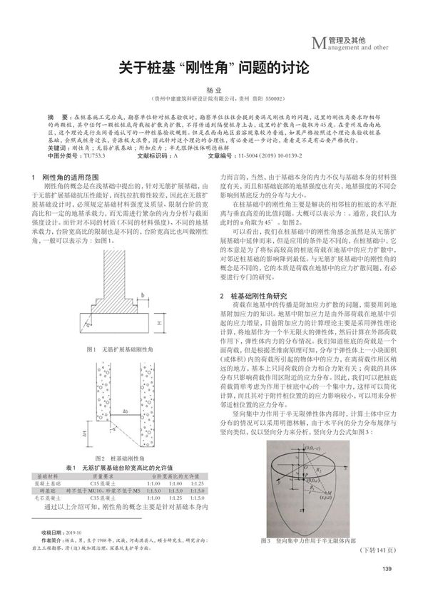 关于桩基刚性角问题的讨论