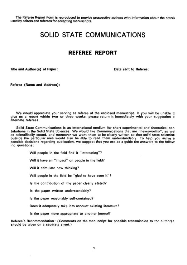Referee report