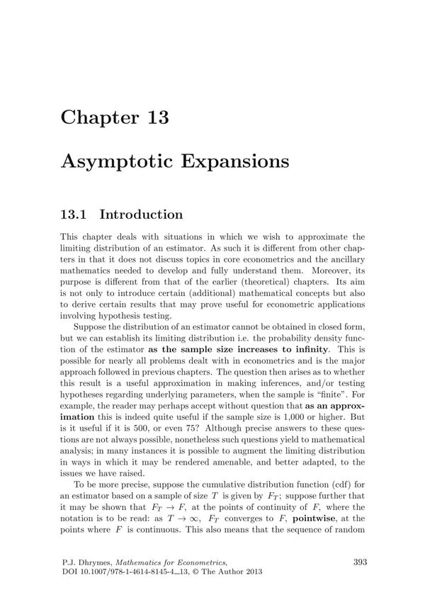 Asymptotic Expansions