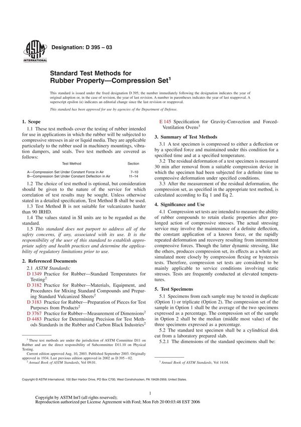 ASTM D395-2003