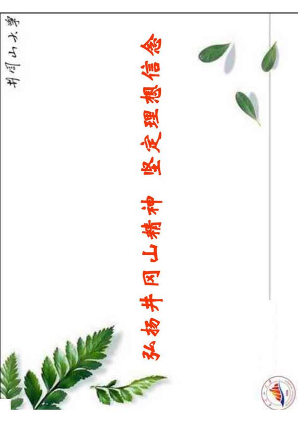 (历史学)弘扬井冈山精神 坚定理想信念PDF模版课件