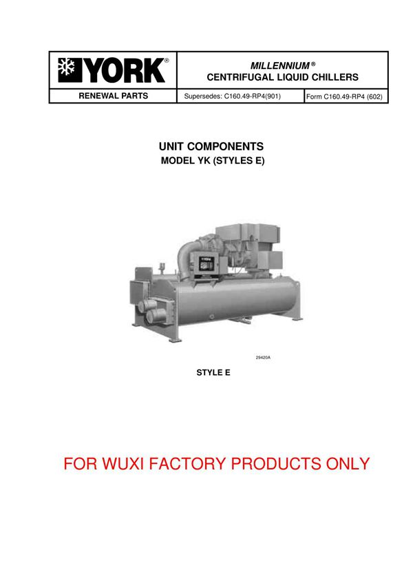 约克YK离心机说明书(英文)