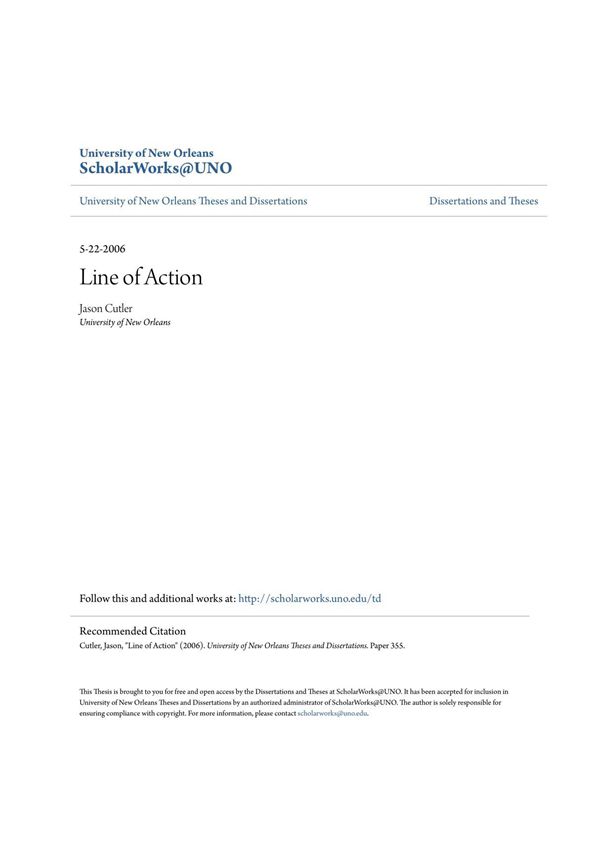 line of action 行动路线