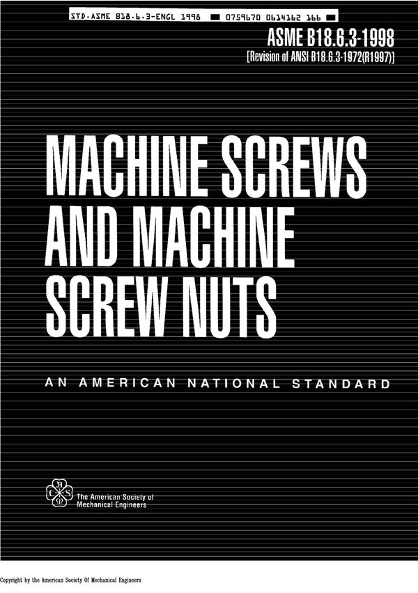 ASME B18.6.3-1998