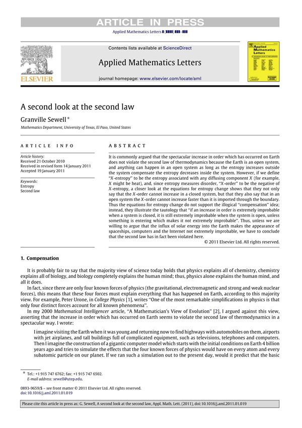 applied mathematics letters