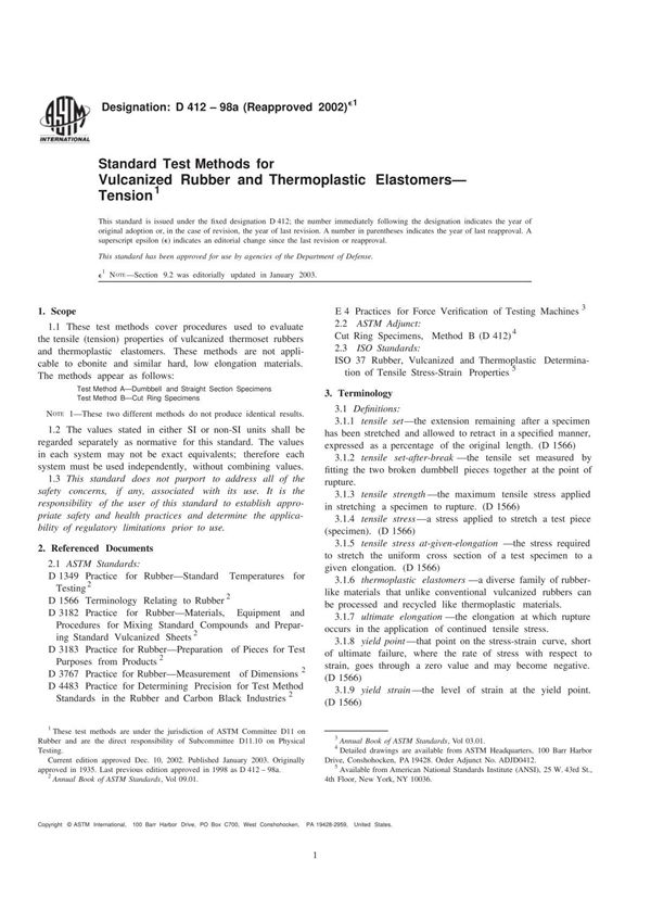 ASTM D412