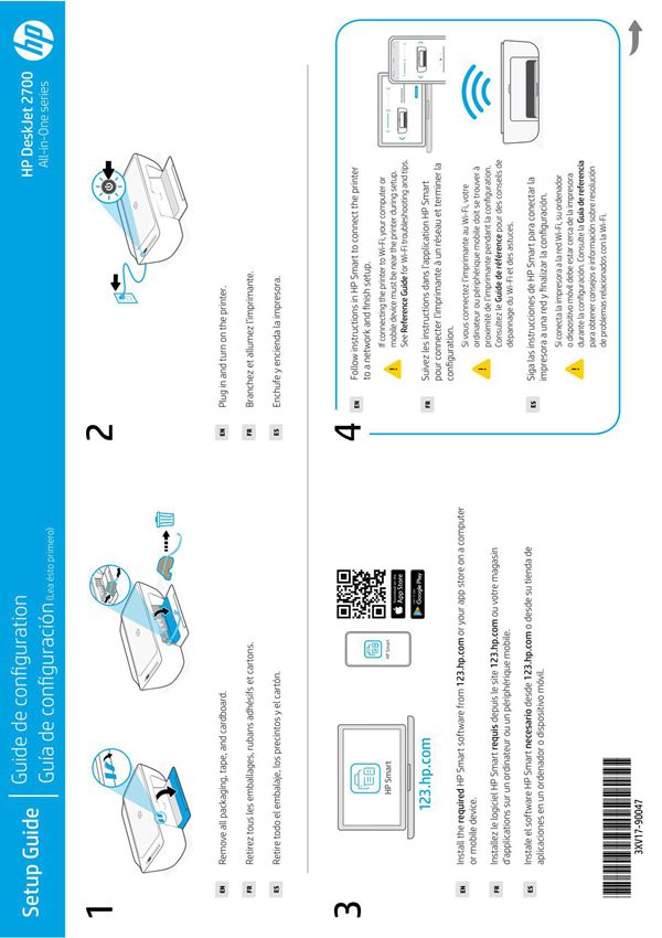 HP DeskJet 2700 多功能一体打印机安装说明书