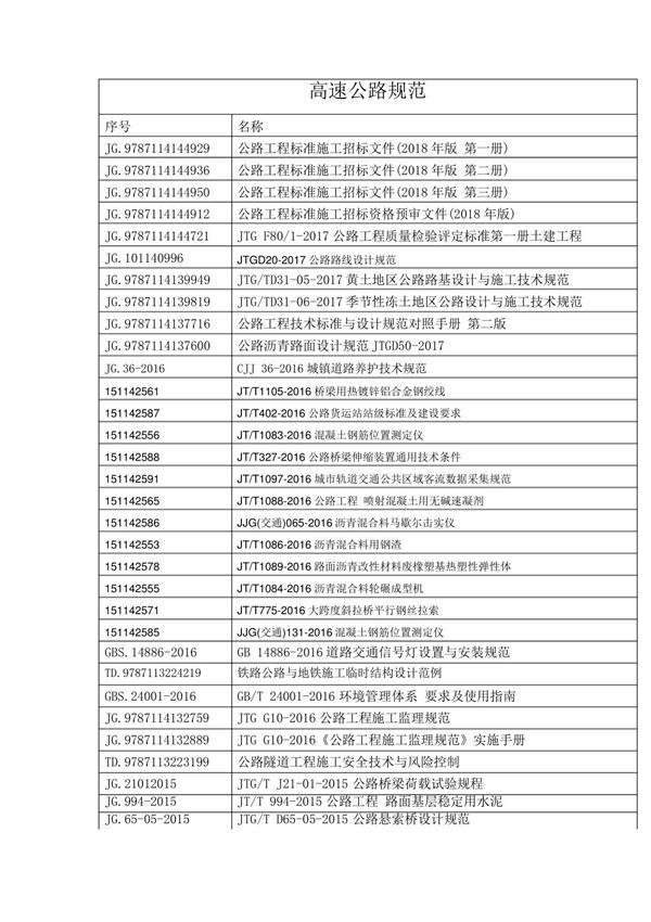 最新高速公路规范