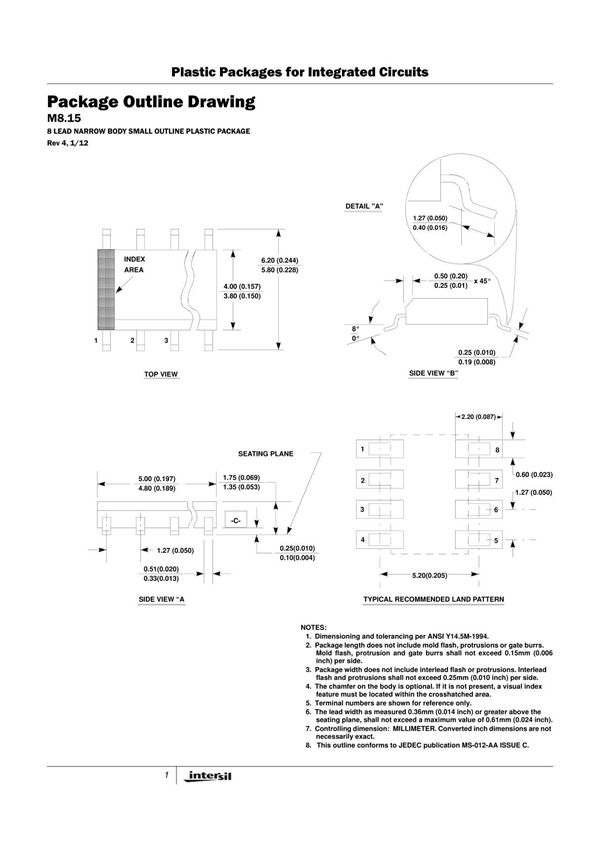 package outline drawing