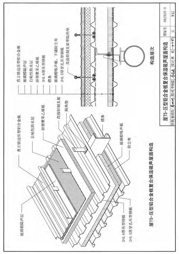 国标图集08J925-3压型钢板 夹芯板屋面及墙体建筑构造三-含压型铝合金板图集电子版 2
