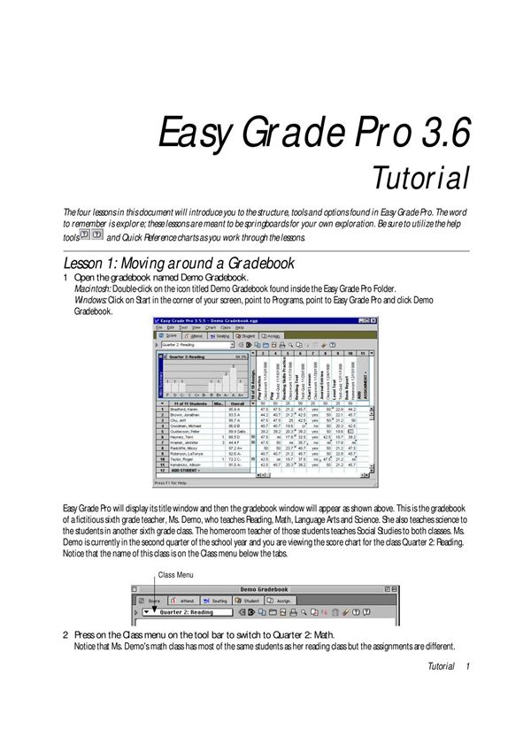 easy grade pro 3.6