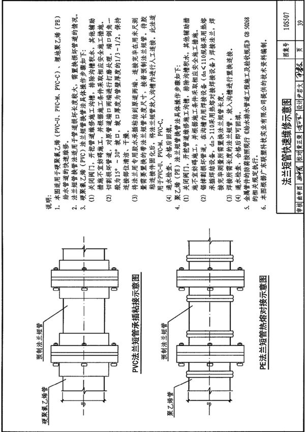 国标图集10S507建筑小区埋地塑料给水管道施工-给排水国家建筑标准设计图集电子版 2