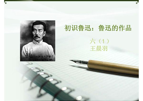 初识鲁迅 鲁迅的作品