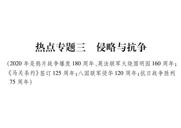 2020届中考历史总复习课件 热点专题3