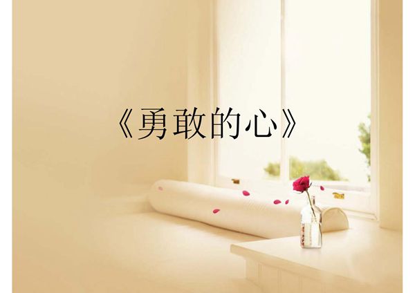 (精品)勇敢的心PPT