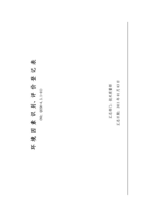 重要环境因素识别评价表汇总3