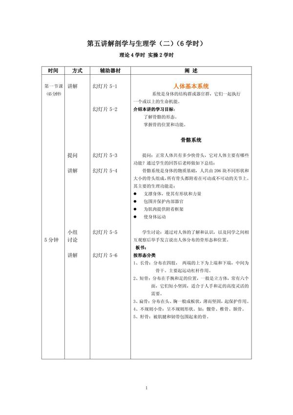 (临床医学)美容护理基础第5讲解剖学与生理学(二)详案