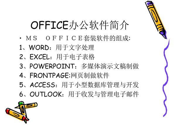 OFFICE办公软件简介