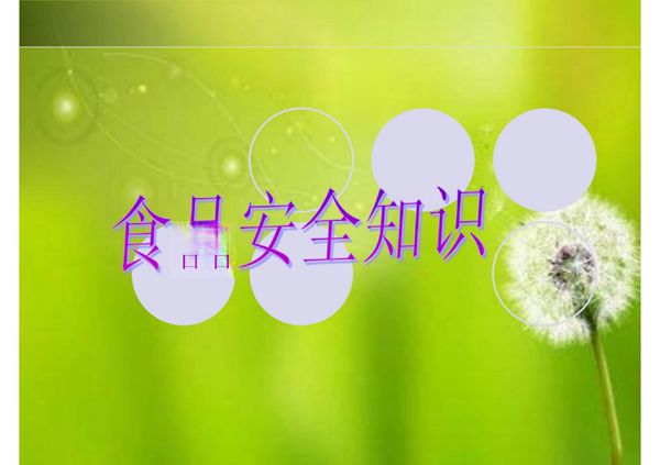 食品安全知识 PPT课件