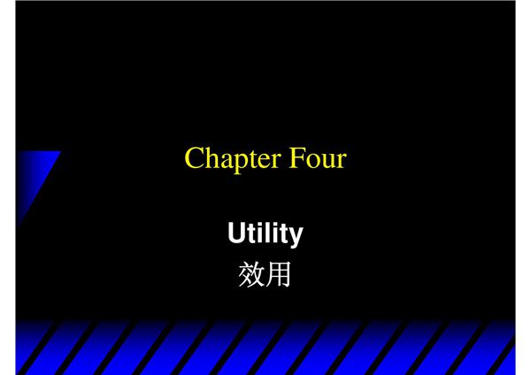 (经济课件)效用