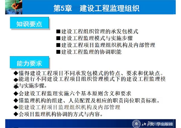 建设工程监理 建设工程监理组织