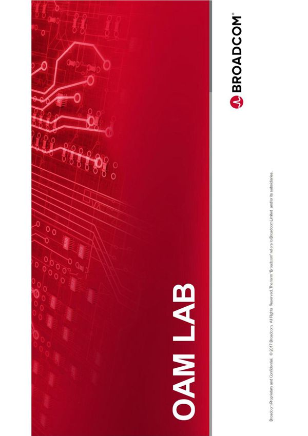 Broadcom DNX training oam lab