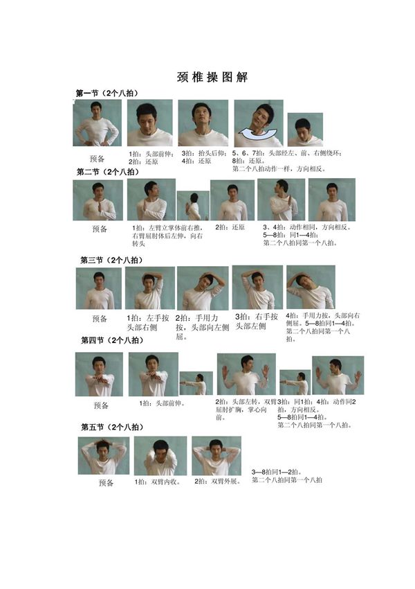 颈椎操图解